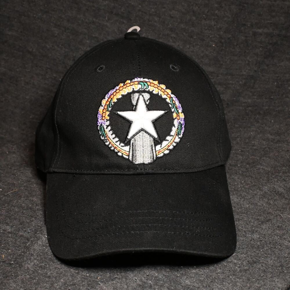 Robin Ruth Saipan Flag Hat Baseball Cap Adjustable Black